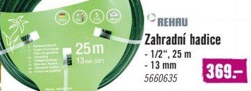 Zahradní hadice Rehau