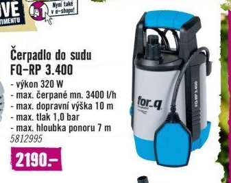 Čerpadlo do sudu for_q FQ-RP 3.400