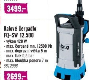 Kalové čerpadlo for_q FQ-SW 12.500