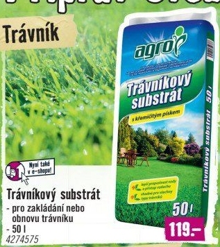 Trávníkový substrát Agro