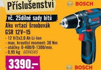 Aku šroubovák Bosch GSR 12V-15