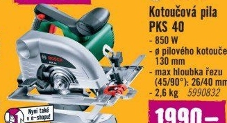 Kotoučová pila Bosch PKS 40