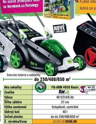Aku sekačka na trávu for_q FQ-ARM 4038 Basic