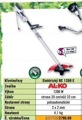 Křovinořez BC 1200 E Al-Ko