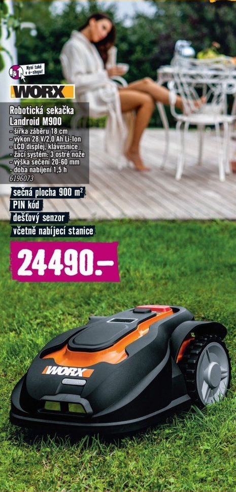 Robotická sekačka Worx Landroid M900