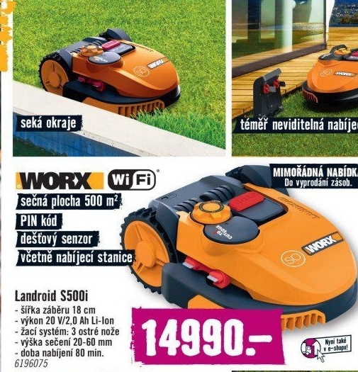 Robotická sekačka Worx Landroid S500i S1
