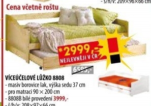 Jednolůžko s přistýlkou LAURA