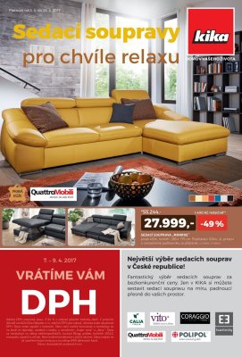 akční leták Kika nábytek 3.4.2017-23.4.2017