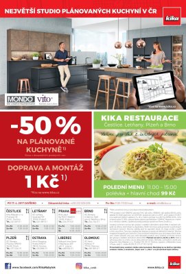 akční leták Kika nábytek 3.4.2017-23.4.2017