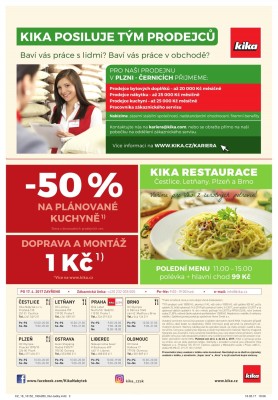 akční leták Kika nábytek 3.4.2017-23.4.2017