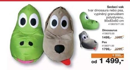 Sedací pytel Dino