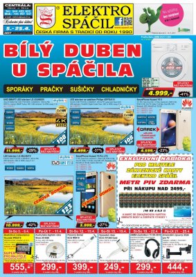 akční leták Elektro Spáčil 5.4.2017-25.4.2017