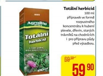 Postřik proti plevelu Totální herbicid AgroBio
