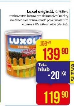 Lazura na dřevo Luxol