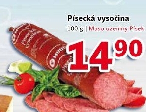 Salám Vysočina písecká Maso uzeniny Písek