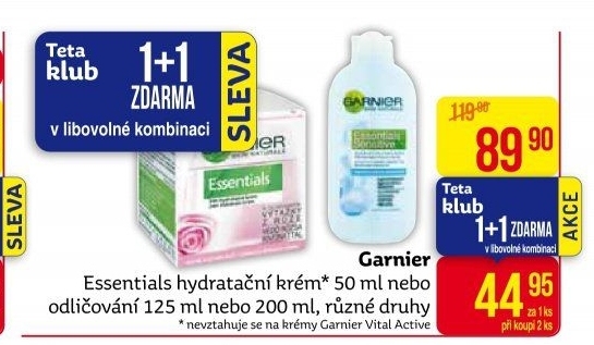 Krém pleťový hydratační Essentials Garnier