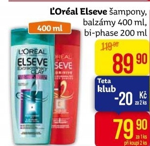 Šampon Elséve L'Oréal