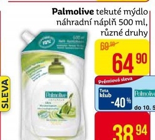 Tekuté mýdlo Palmolive - náhradní náplň