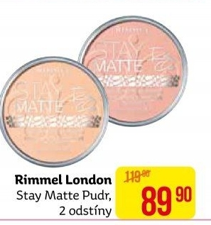 Pudr Stay Matte Rimmel