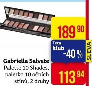 Oční stíny paleta Gabriella Salvete