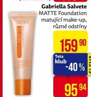 Make up matující Matte Foundation Gabriella Salvete