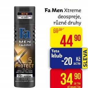 Deodorant sprej Xtreme Men Fa