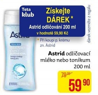 Odličovací mléko Astrid