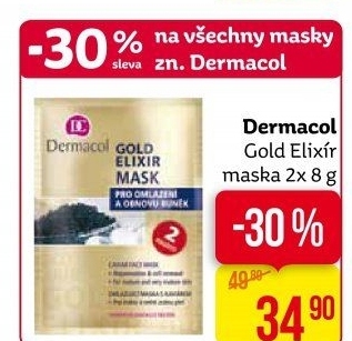 Maska pleťová omlazující Gold Elixír Dermacol