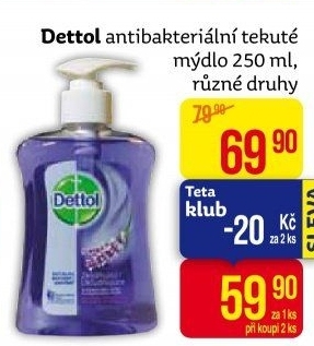 Tekuté mýdlo antibakteriální Dettol
