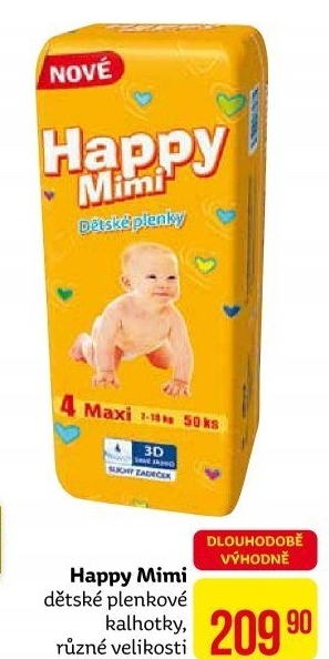 Pleny dětské Happy Mimi