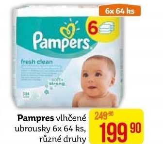Vlhčené ubrousky dětské Pampers