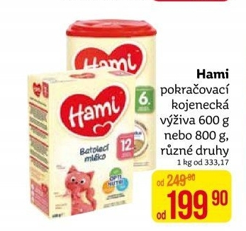 Výživa mléčná Hami