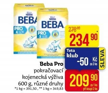 Mléčná výživa Pro Beba Nestlé