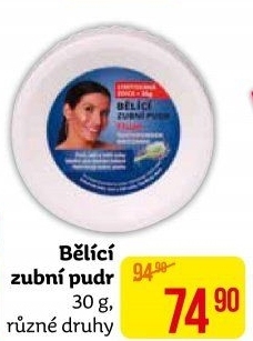 Pudr bělící na zuby EVA
