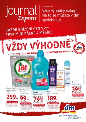 akční leták dm drogerie 12.4.2017-9.5.2017