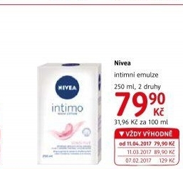 Intimní emulze Intimo Nivea
