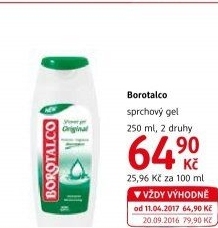 Sprchový gel Borotalco