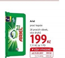 Prací kapsle 3v1 Ariel