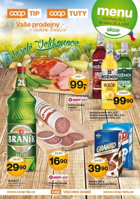 akční leták COOP 12.4.2017-25.4.2017