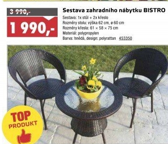Zahradní set Bistro