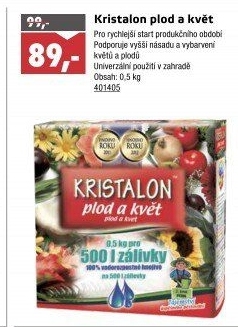 Hnojivo pro plod a květ Kristalon