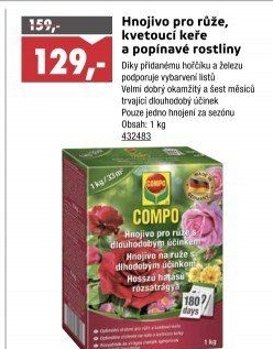 Tekuté hnojivo pro růže Compo