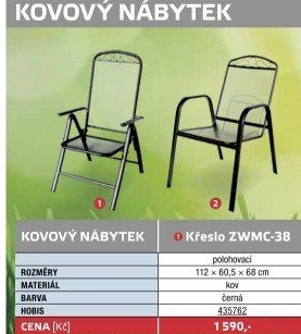 Zahradní kovové křeslo Rojaplast