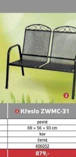 Zahradní kovové křeslo Rojaplast