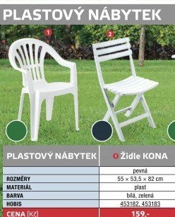 Plastová židle