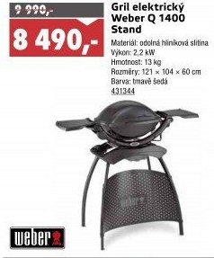Elektrický gril Weber Q 1400 Stand