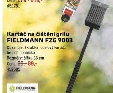 Kartáč na čištění grilu Fieldmann