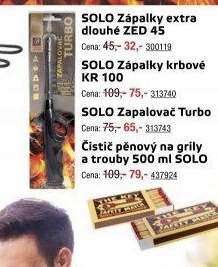 Zápalky Solo