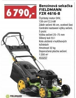 Benzinová sekačka Fieldmann FZR 4616-B
