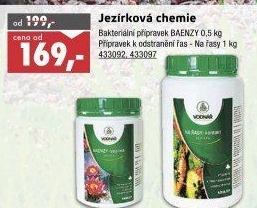 Přípravek na řasy v jezírku Vodnář